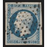 n°10, Présidence 1852, 25c bleu, oblitéré étoile de Paris - TB