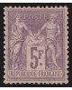 n°95, Sage 5fr violet sur lilas, neuf * avec charnière, signé A.BRUN - TB