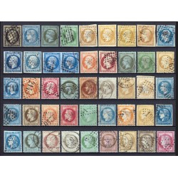 France 1849/1890 - Collection timbres Cérès Napoléon, COTE 2200 € - TB D'ASPECT