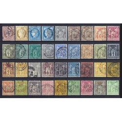 France 1849/1890 - Collection timbres Cérès Napoléon, COTE 2200 € - TB D'ASPECT