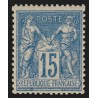 n°90, Sage 15c bleu, neuf * avec charnière - TB