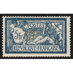 n°123, Merson 5fr bleu et chamois, neuf ** sans charnière - TB