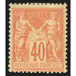 n°94, Sage 40c orange, Type II, neuf * avec charnière - TB