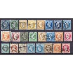 France 1849/1875 - Collection 46 timbres Cérès, Napoléon - COTE 2.140 €