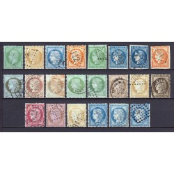 France 1849/1875 - Collection 46 timbres Cérès, Napoléon - COTE 2.140 €