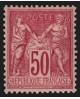 n°98, Sage 50c rose, Type II, neuf * trace de ch. signé SCHELLER - SUPERBE