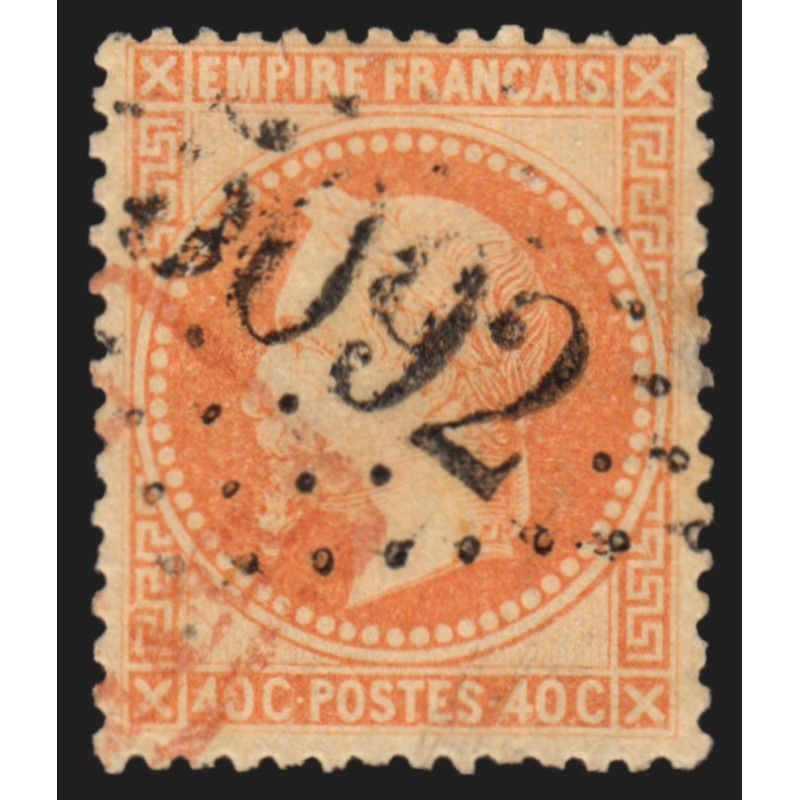 n°31, Napoléon Lauré 40c orange, oblitéré GC 5092 MERSINA Turquie - TB D'ASPECT