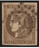 n°47, Cérès de Bordeaux 1870, 30c brun, oblitéré - TB