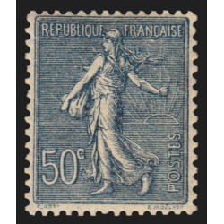 n°161, Semeuse lignée 1921, 50c bleu, neuf ** sans charnière - SUPERBE