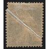 n°140, variété "pli accordéon", Semeuse camée 25c bleu, neuf * - SUPERBE