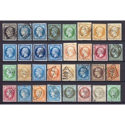 France 1849/1890 - Superbe collection 64 timbres Napoléon Cérès - TB 1er choix