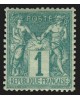 n°61, Sage 1c vert, Type I, neuf * avec charnière - TB D'ASPECT