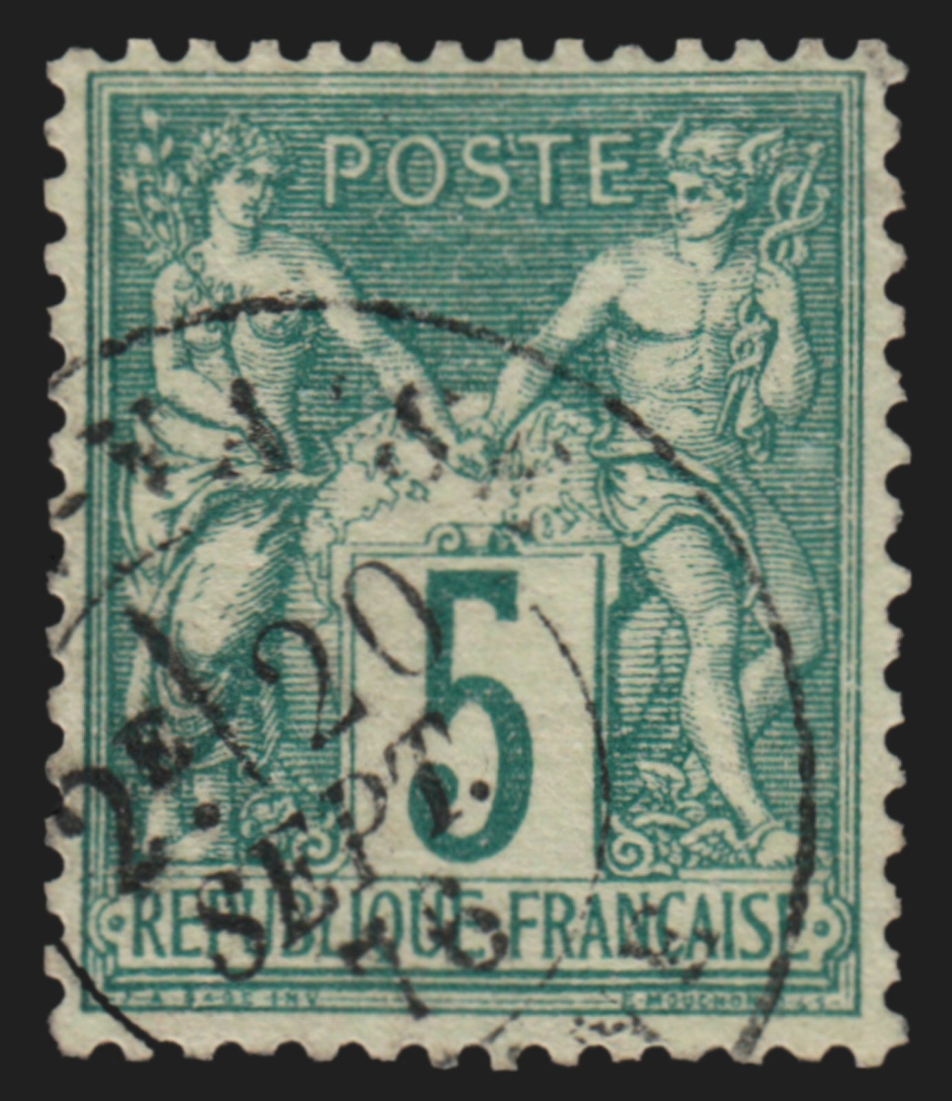 1876-1878 Sage (Type I) - YVERT N°65 SAGE N/B SEUL / ENVELOPPE PETIT FORMAT  => NANTUA