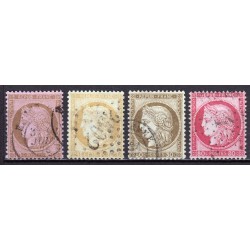 France 1849/1890 - Superbe collection 64 timbres Napoléon Cérès - TB 1er choix