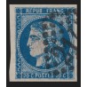 n°46B, Cérès Bordeaux, 20c bleu, Type III Report 2, oblitéré - SUPERBE