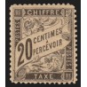 Timbres-Taxe n°17, Duval 20c noir, neuf * gomme non-originale - BEAU D'ASPECT