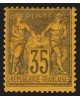 n°93, Sage 35c violet-noir, neuf * avec charnière - B/TB