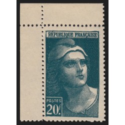 n°730a, Faux d'Italie, Marianne de Gandon 20fr vert, neuf ** sans charnière SUP