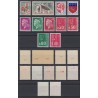 Lot de 11 timbres avec numéro rouge au verso, tous neufs ** sans charnière SUP