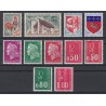 Lot de 11 timbres avec numéro rouge au verso, tous neufs ** sans charnière SUP