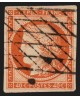 n°5, Cérès 1849, 40c orange, oblitéré grille sans fin - TB