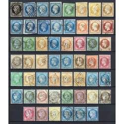 France 1849/1875 Belle collection Napoléon et Cérès COTE 2.000 € - TB D'ASPECT