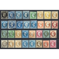 France 1849/1875 Belle collection Napoléon et Cérès COTE 2.000 € - TB D'ASPECT