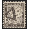 Timbres-Taxe n°20, Duval 50c noir, 1882, oblitéré triangle - TB D'ASPECT