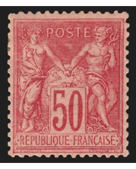 n°98, Sage 50c rose, Type II, neuf * avec ch. signé JF.BRUN - TB D'ASPECT