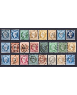 France 1849/1875 - Collection 47 timbres Cérès, Napoléon - COTE 1.850 €