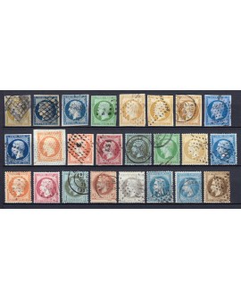 France 1849/1875 - Collection 48 timbres Cérès, Napoléon - COTE 2.450 €