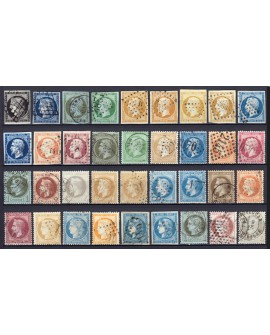 France 1849/1890 - Collection timbres Cérès Napoléon, COTE 2100 € - TB D'ASPECT