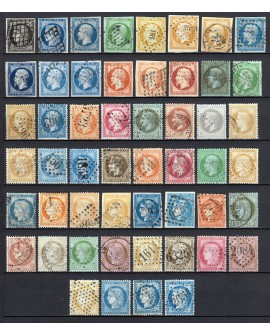 France 1849/1875 Belle collection Napoléon et Cérès COTE 1.900 € - TB D'ASPECT