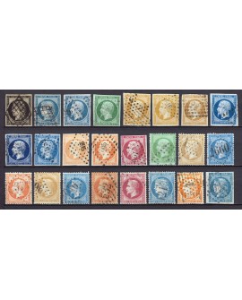 France 1849/1890 - Superbe collection 50 timbres Napoléon Cérès - TB 1er choix