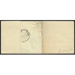 n°3, Cérès 20c noir, oblitéré SARREGUEMINES 1849 lettre pour Paris - B/TB