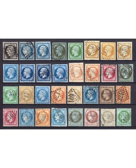 France 1849/1890 - Superbe collection 64 timbres Napoléon Cérès - TB 1er choix