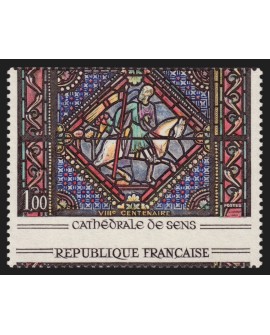 n°1427, variété "piquage à cheval", Vitrail de Sens, neuf ** sans charnière