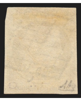 n°1, Cérès 1850, 10c bistre-jaune, oblitéré grille noire - B/TB