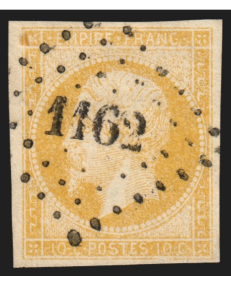 n°13Ag, Napoléon 10c BISTRE-JAUNE, oblitéré PC 1162 ECOS Eure - TB