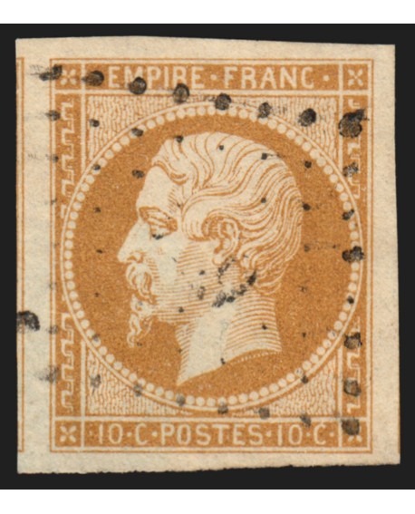 n°13B, Napoléon non-dentelé 10c brun, Type II - SUPERBE