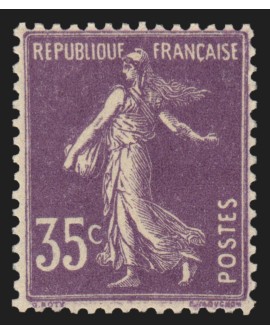 n°142b, Semeuse camée, 35c violet, Type II, neuf ** sans charnière - TB