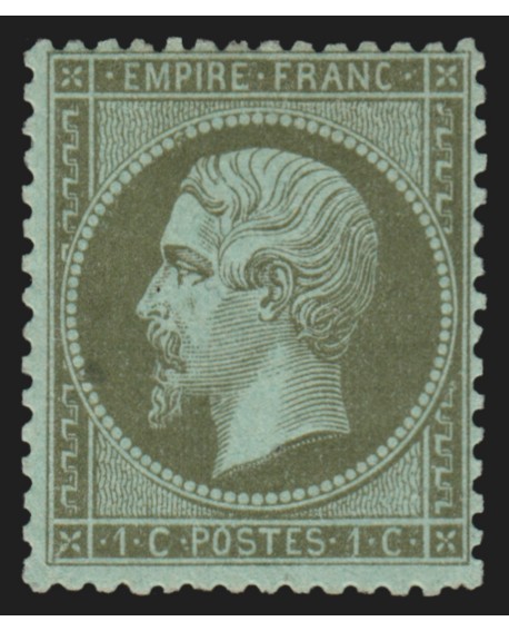 n°19, Napoléon, 1c vert-olive, neuf * , quasi ** - TB D'ASPECT