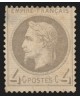 n°27B, Napoléon Lauré, 4c gris, Type II, neuf * avec trace de charnière - B/TB