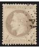 n°27B, Napoléon Lauré, 4c gris, Type II, oblitéré ambulant PA - TB