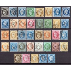 France 1849/1875 Superbe collection timbres Napoléon Cérès, 1er choix COTE 860€