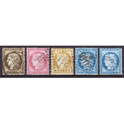 France 1849/1875 Superbe collection timbres Napoléon Cérès, 1er choix COTE 860€