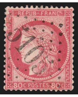 n°57, Cérès 80c rose, oblitéré GC 5105 SUEZ Bureau français en Egypte