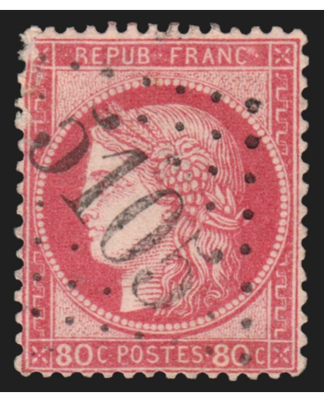 n°57, Cérès 80c rose, oblitéré GC 5105 SUEZ Bureau français en Egypte