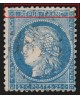 n°60A, variété "grande cassure", Cérès 25c bleu, Type I, oblitéré - TB