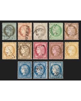 n°50/60C, Cérès IIIème République 1871, série complète - TB 1er choix